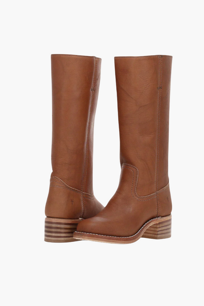 Women's Classic Knee-High Fashion Boots – Stylish Everyday Block Heel Footwear