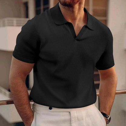 Men's Slim Fit Polo Shirt Short Sleeve Casual Business Top