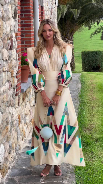 Robyn – Elegant Combination Style Suit Dress