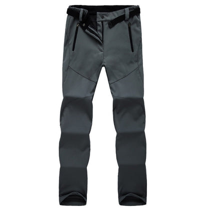 Men's Outdoor Waterproof Fleece-Lined Hiking and Trekking Pants