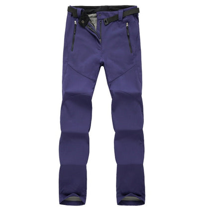 Men's Outdoor Waterproof Fleece-Lined Hiking and Trekking Pants