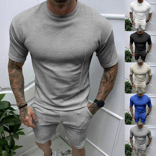 Christina – Round Neck Short Sleeve Shorts Suit Sports and Leisure
