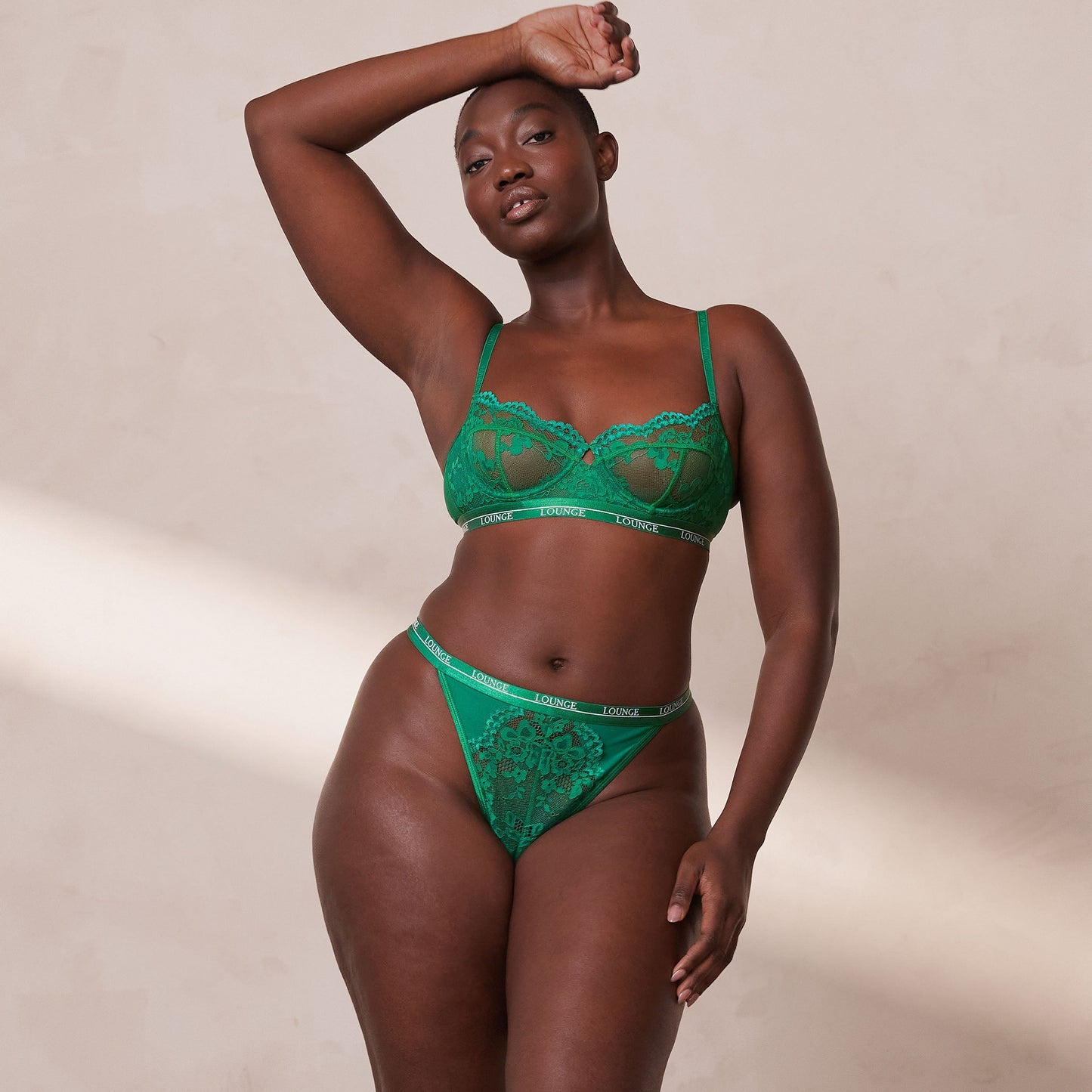 Emma – Women's Balcony Bra in Emerald Green