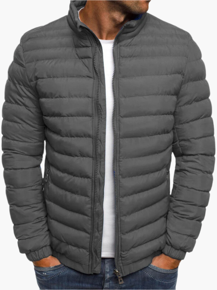 Men's Modern Quilted Puffer Jacket – Stylish Everyday Warmth and Comfort