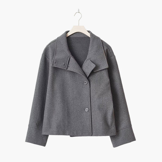 Women's Double-Breasted Short Jacket – Elegant Modern Style for Everyday Wear