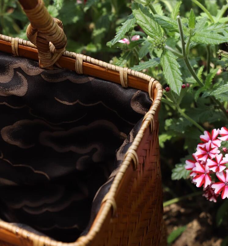 Brenda – Bamboo Woven Travel Handbag