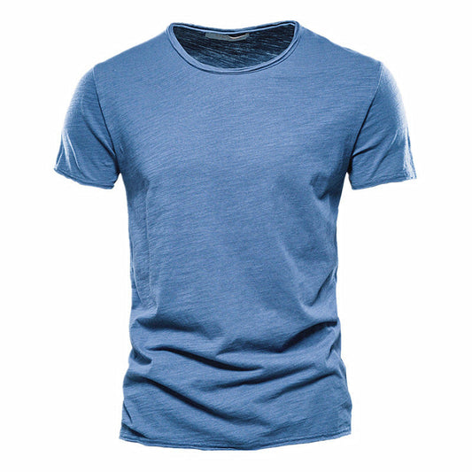 Steven – Men's Slim Cotton T-Shirt