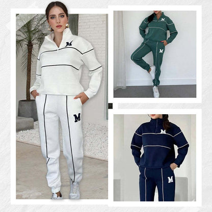 Sophia – Women's 2 Piece Lounge Hoodie Pullover Sweatsuit Set