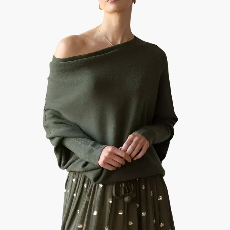 Women's Elegant Relaxed Fit Cozy Sweater for Everyday Wear