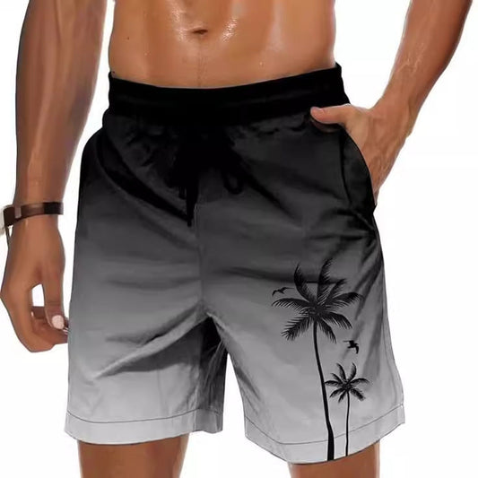 Stuart – Hawaiian 3D Printed Summer Loose Beach Pants