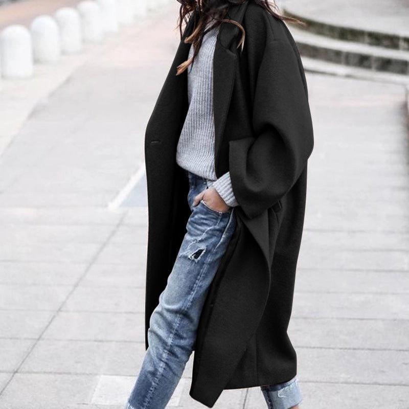 Natasha – Casual Long Jacket with Pockets