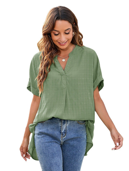 Michelle – V-neck Casual Pullover Loose Shirt