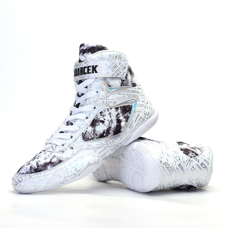 Jacob – High-Top Boxing Sneakers in Graffiti Style