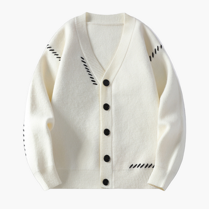 Men's Classic Button-Up Casual Cardigan Sweater – Versatile Everyday Style