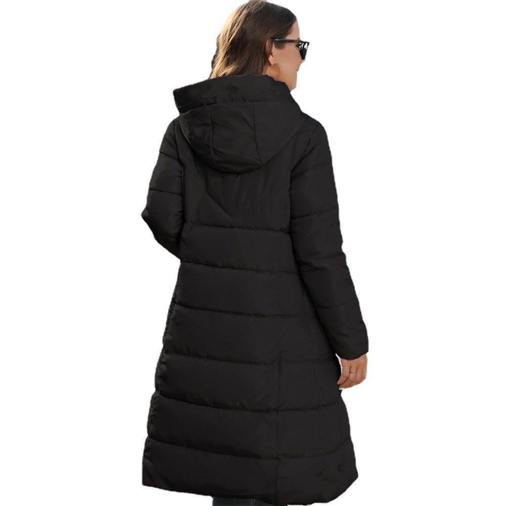 Hayley – Mid-Length Slim Fit Vegan Cotton Padded Jacket