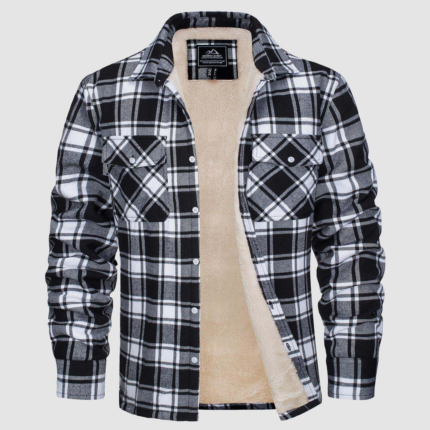 Ruby – Fleece Lined Plaid Jacket