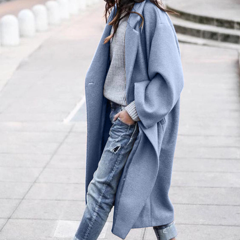 Natasha – Casual Long Jacket with Pockets