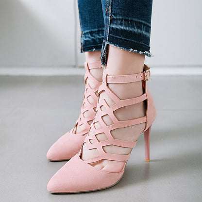 Natalie – High Heel Cutout Roman Shoes