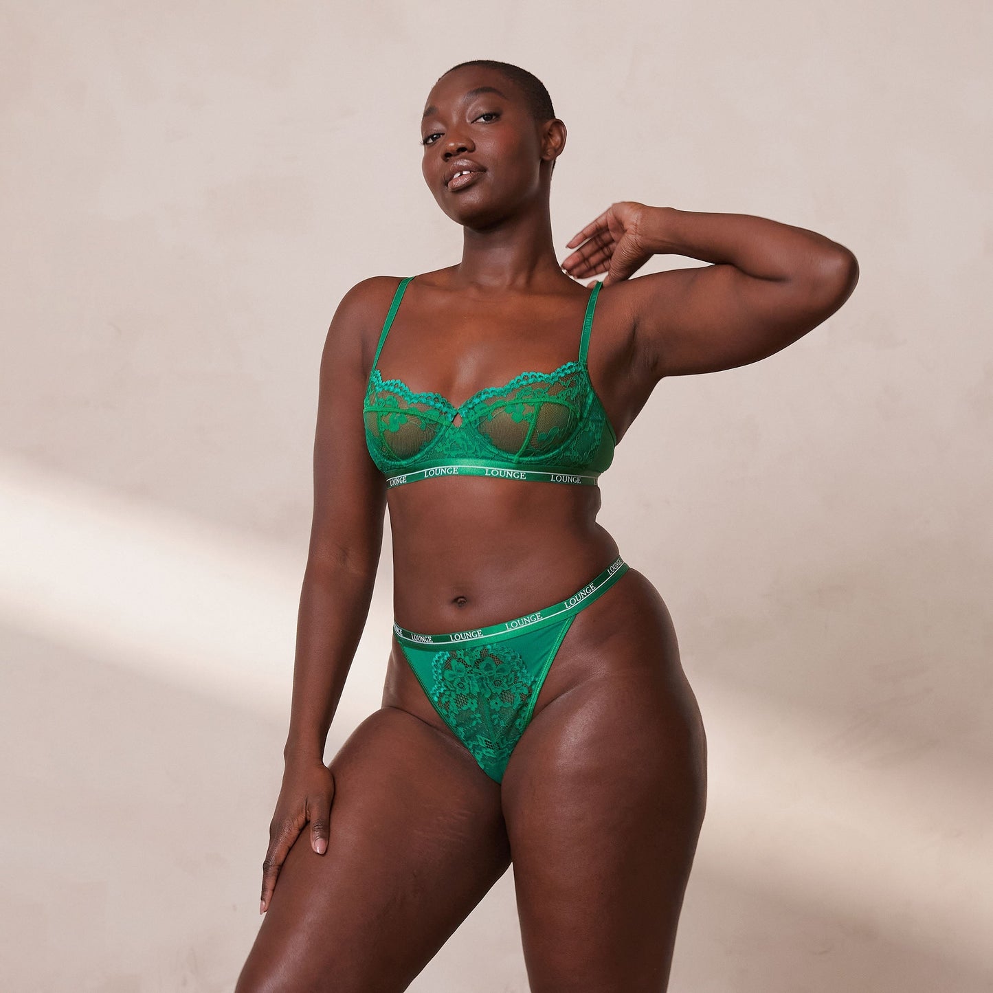 Emma – Women's Balcony Bra in Emerald Green