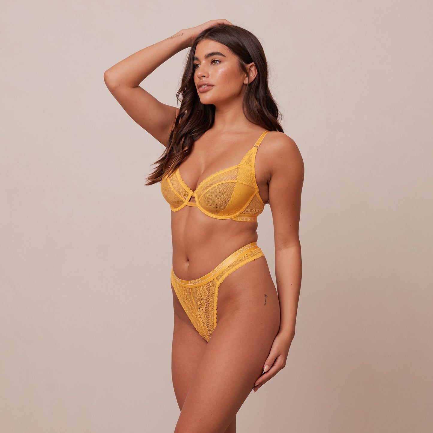 Deborah – Women's Mustard Balcony Bra