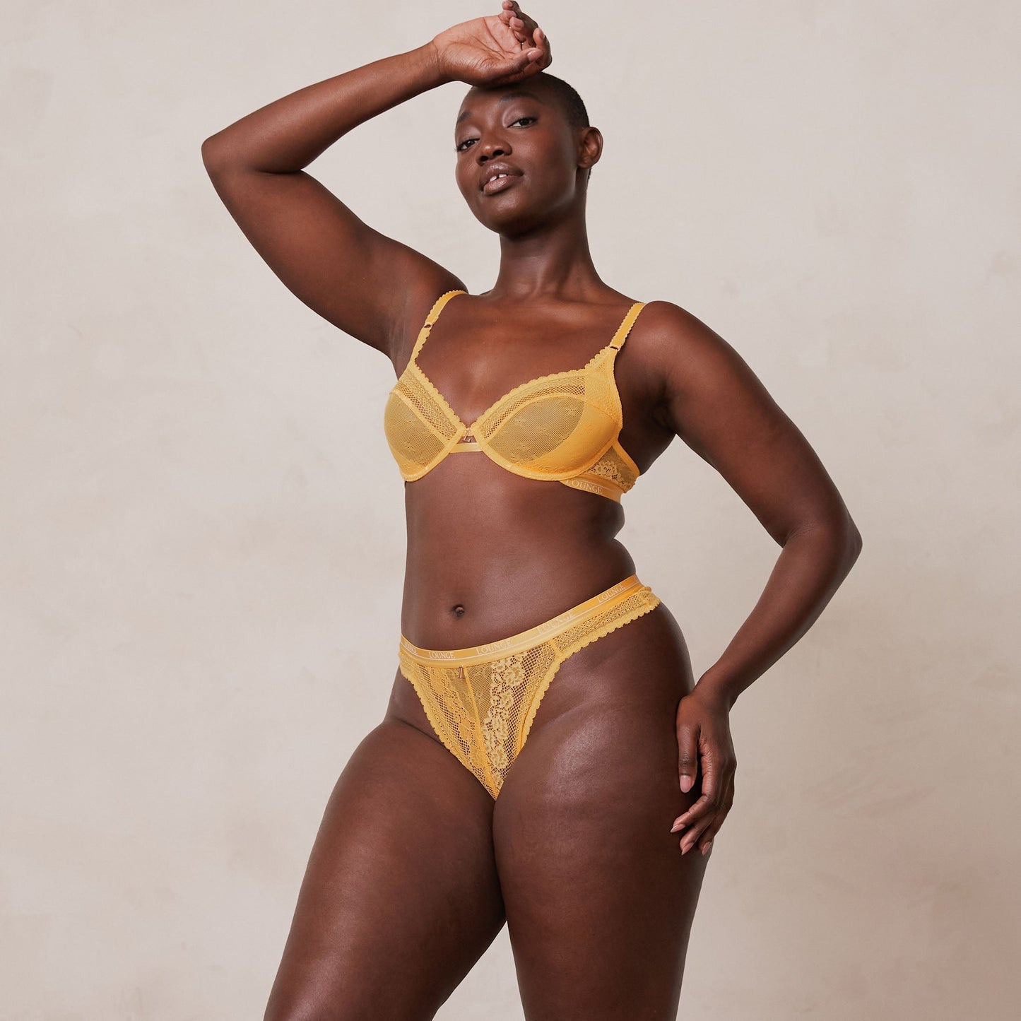 Deborah – Women's Mustard Balcony Bra