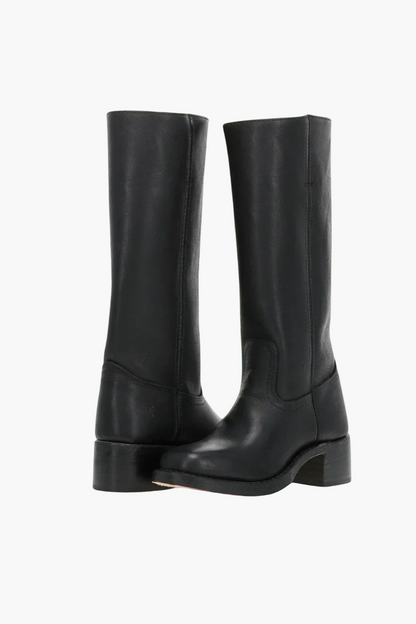 Women's Classic Knee-High Fashion Boots – Stylish Everyday Block Heel Footwear