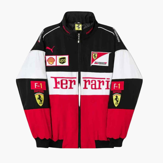Unisex Ferrari Racing Vintage Motorsport Jacket for Enthusiasts and Streetwear