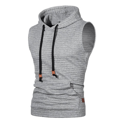 Jeffrey – Men's Sleeveless Knitted Hoodie