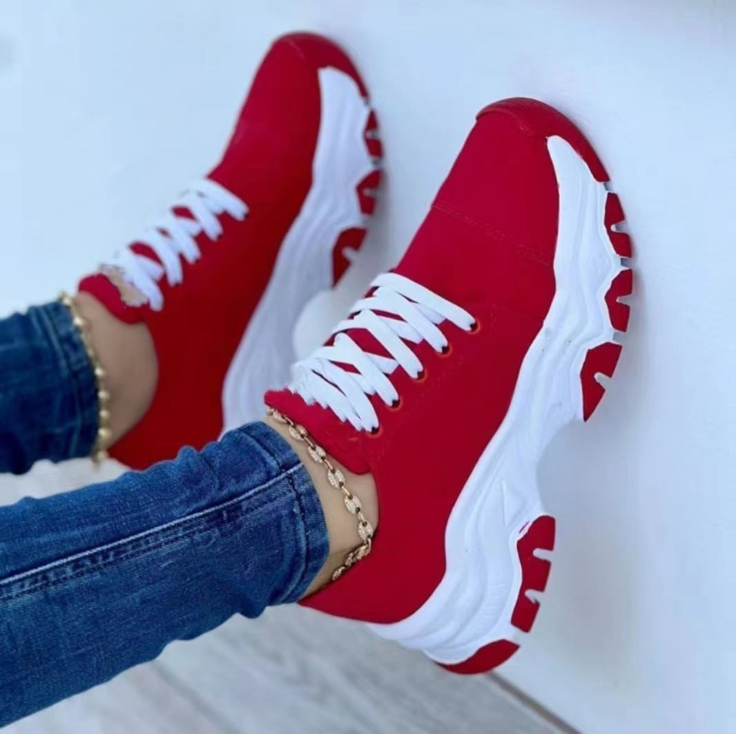 Sara – Round Head Thick Bottom Low-top Casual Shoes