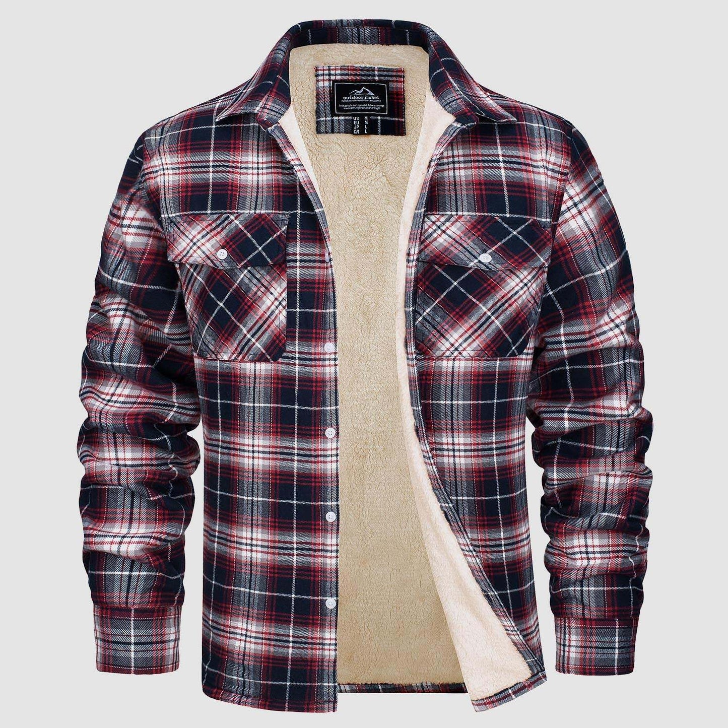 Ruby – Fleece Lined Plaid Jacket