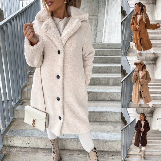 Audrey – Women's Long-sleeved Plush Jacket
