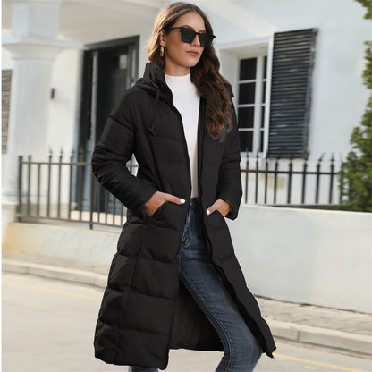 Hayley – Mid-Length Slim Fit Vegan Cotton Padded Jacket