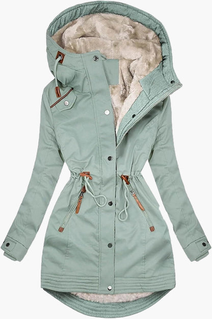 Women's Winter Parka with Faux Fur Hood – Cozy Outdoor Fashion Coat
