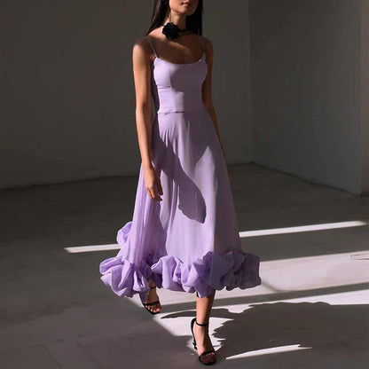 Sharon – Three-Dimensional Flower A-Line Skirt