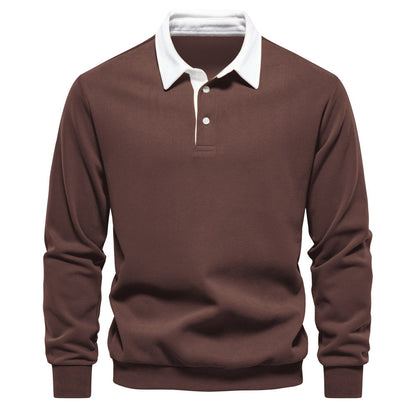 Gabrielle – Versatile Long Sleeve Polo Collar Sweater