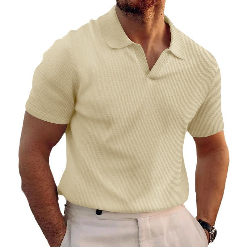 Men's Slim Fit Polo Shirt Short Sleeve Casual Business Top