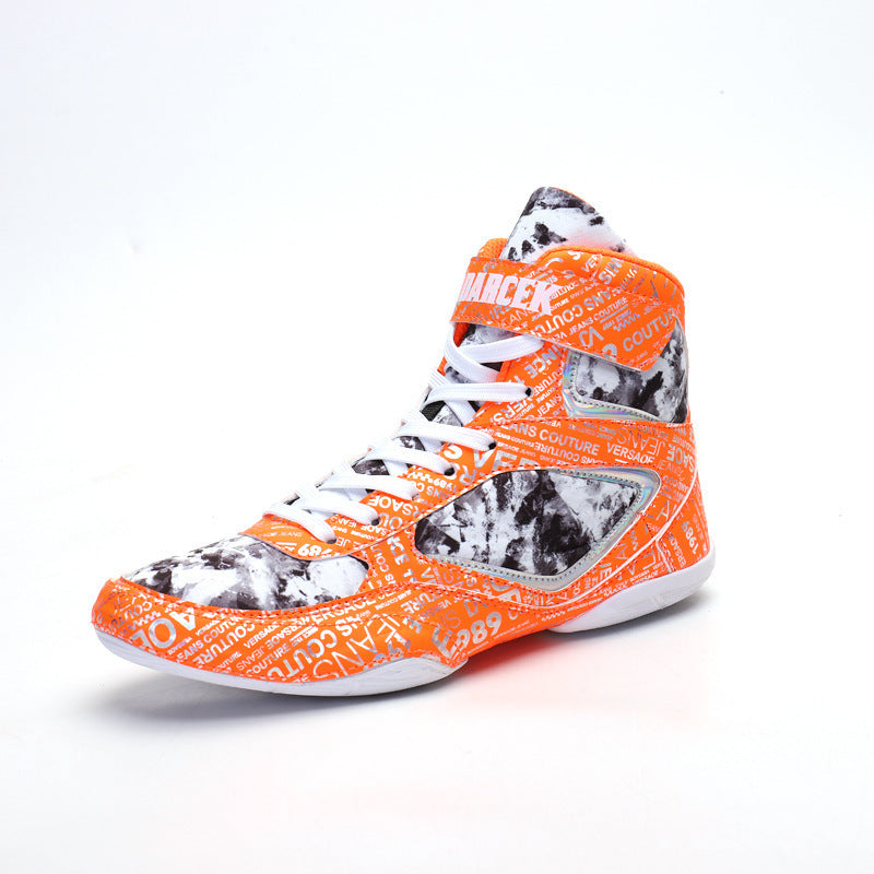 Jacob – High-Top Boxing Sneakers in Graffiti Style