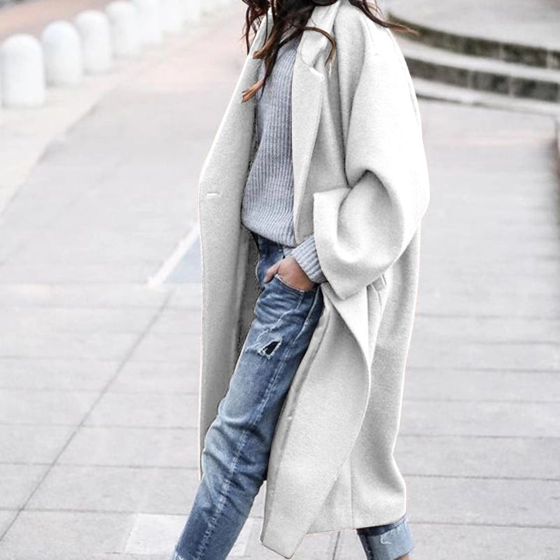 Natasha – Casual Long Jacket with Pockets