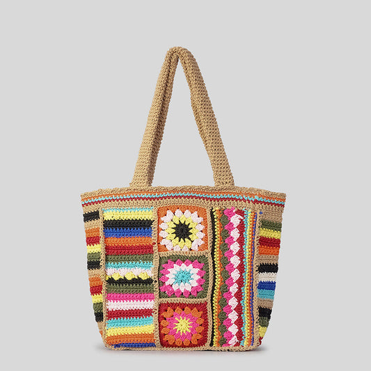 Heidi – Vintage Floral Wool Woven Bag
