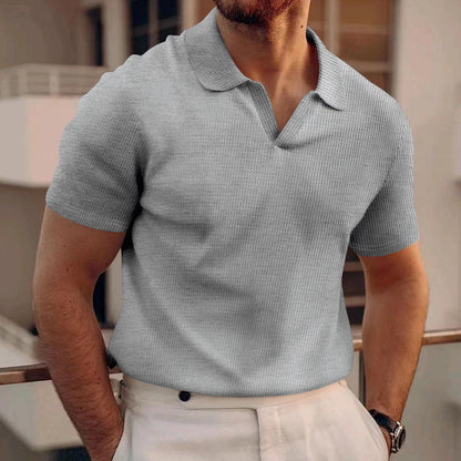 Men's Slim Fit Polo Shirt Short Sleeve Casual Business Top