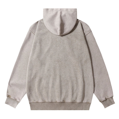 Andrew – Decorative Hoodie with Letter Patch Embroidery