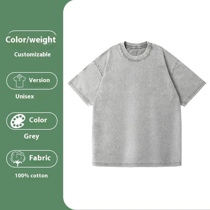 Toby – Loose Drop-shoulder Cotton Washed T-shirt