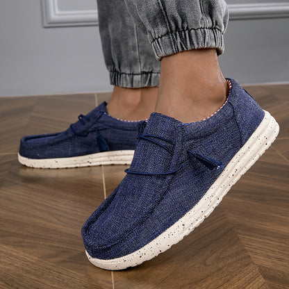 Men's Casual Slip-On Canvas Loafers – Everyday Comfort and Timeless Style