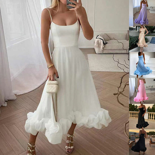 Sharon – Three-Dimensional Flower A-Line Skirt