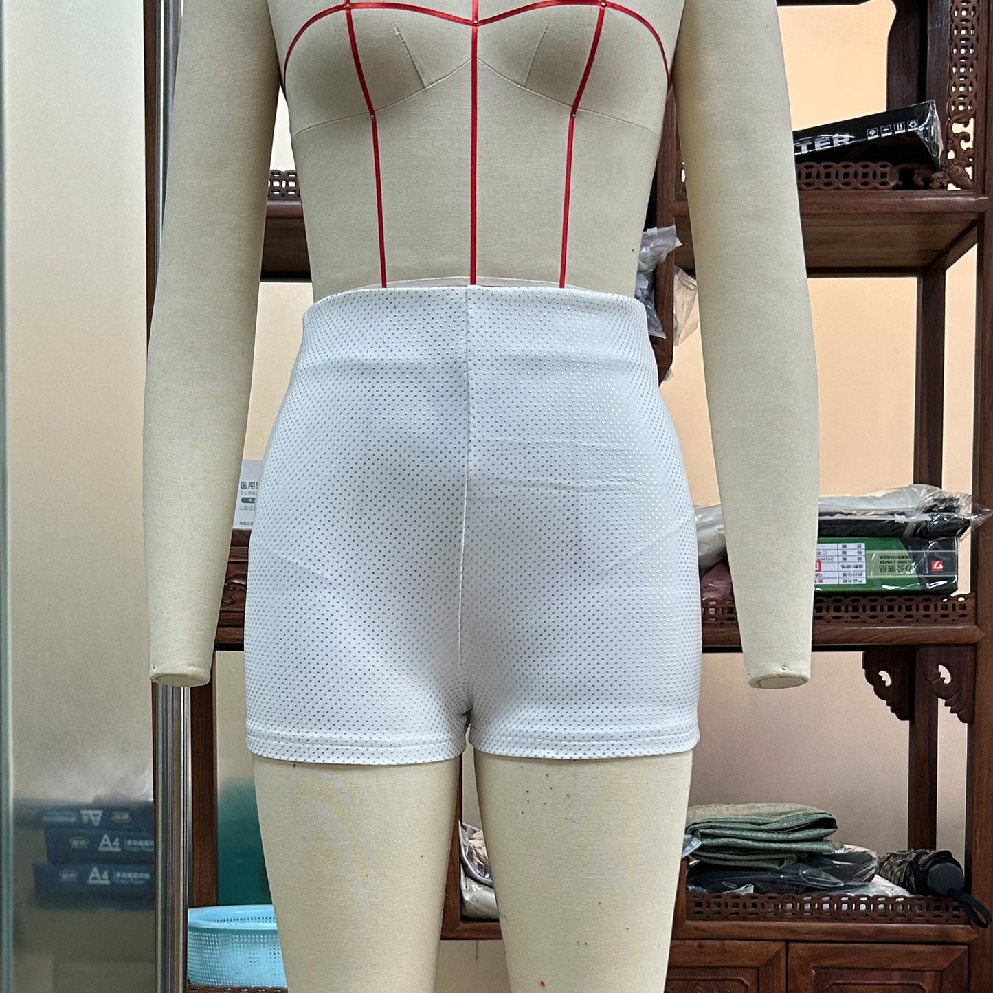 Laura – Shiny High Waist Shorts
