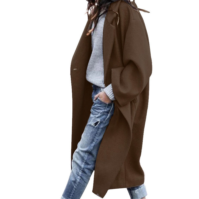 Natasha – Casual Long Jacket with Pockets