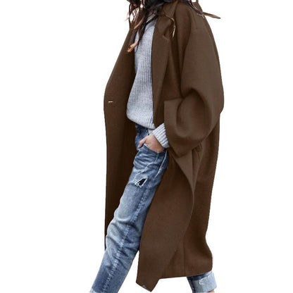 Natasha – Casual Long Jacket with Pockets