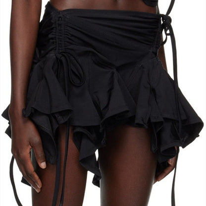 Patricia – Solid Color A-Line Half-Length Skirt