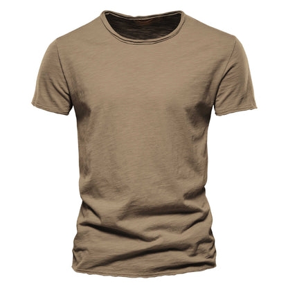Stuart – Men's Slim Solid Color Short Sleeve T-shirt