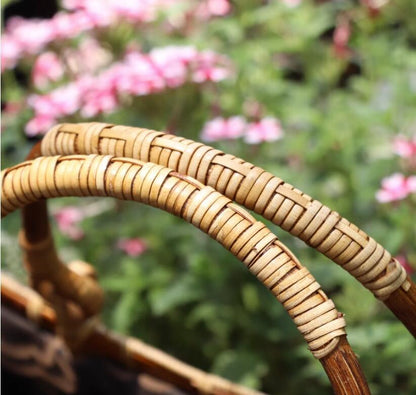 Brenda – Bamboo Woven Travel Handbag